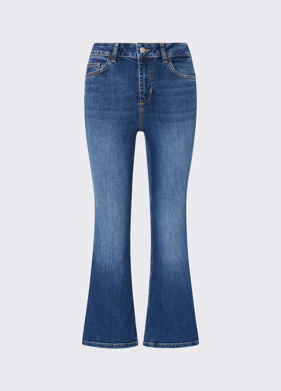 Jeans bootcut con strass denim blu Liu Jo - large image number 6