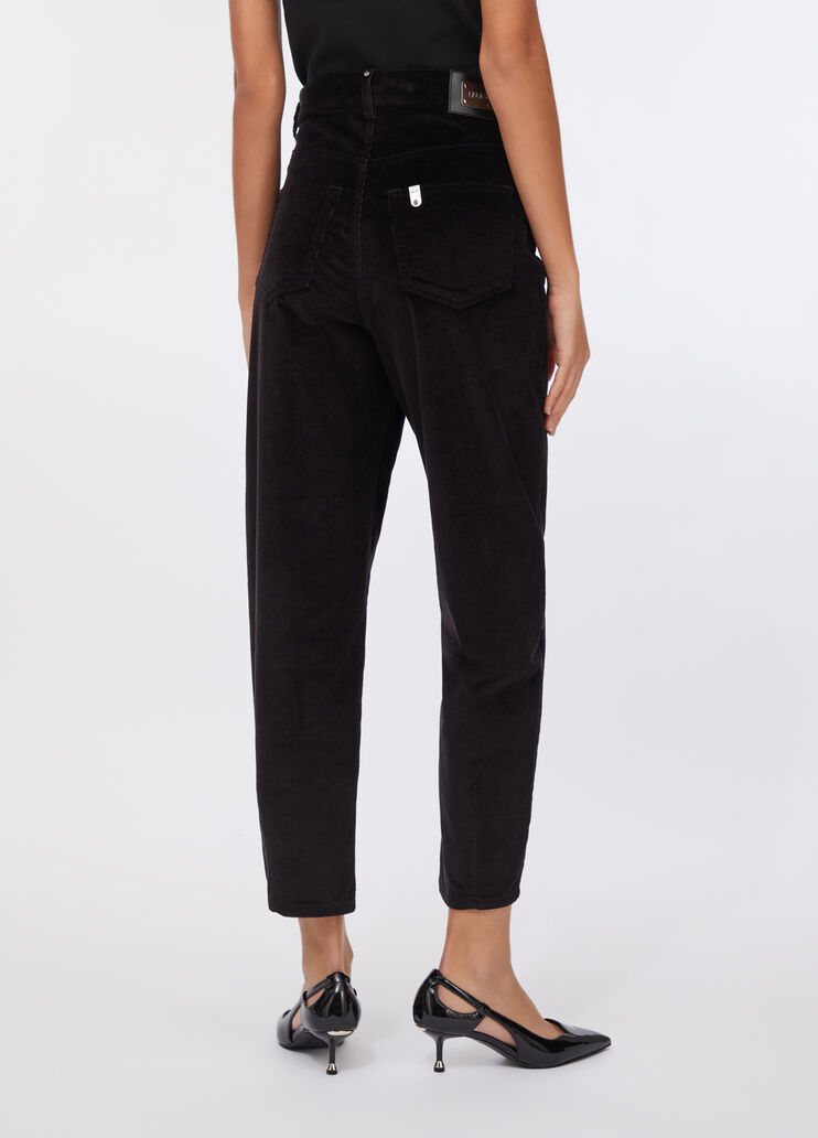 Velvet balloon trousers black Liu Jo - large image number 1