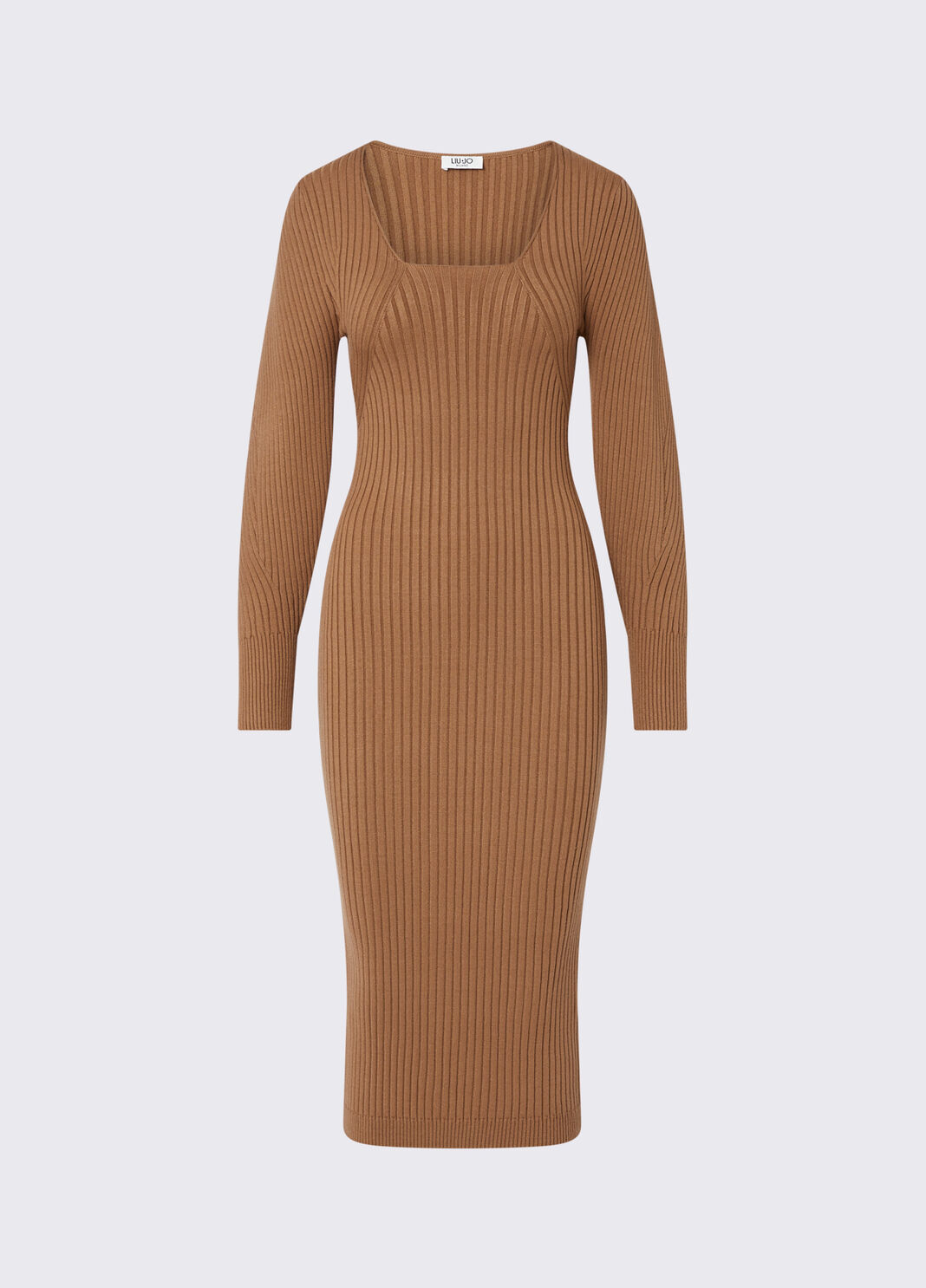 Robe en maille ballon beige Liu Jo - large image number 6