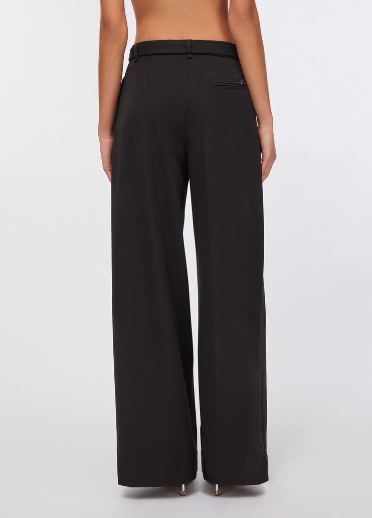 Palazzo trousers with belt black Liu Jo - large image number 1