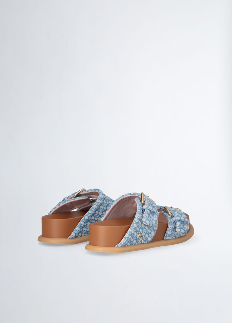 Sandals with bold straps denim Liu Jo - large image number 3  Sandals with bold straps denim Liu Jo - large image number 3