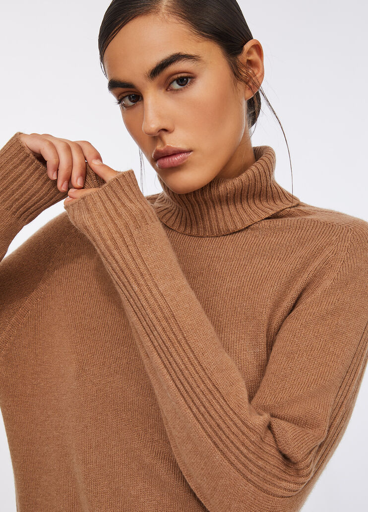 Dolcevita in lana e cashmere beige Liu Jo - large image number 2