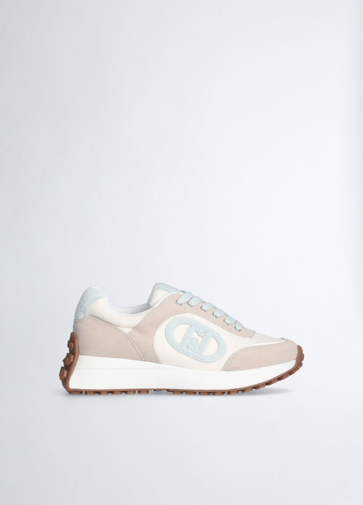 Beige sneakers with light blue logo beige/light blue Liu Jo - medium Beige sneakers with light blue logo beige/light blue Liu Jo - medium