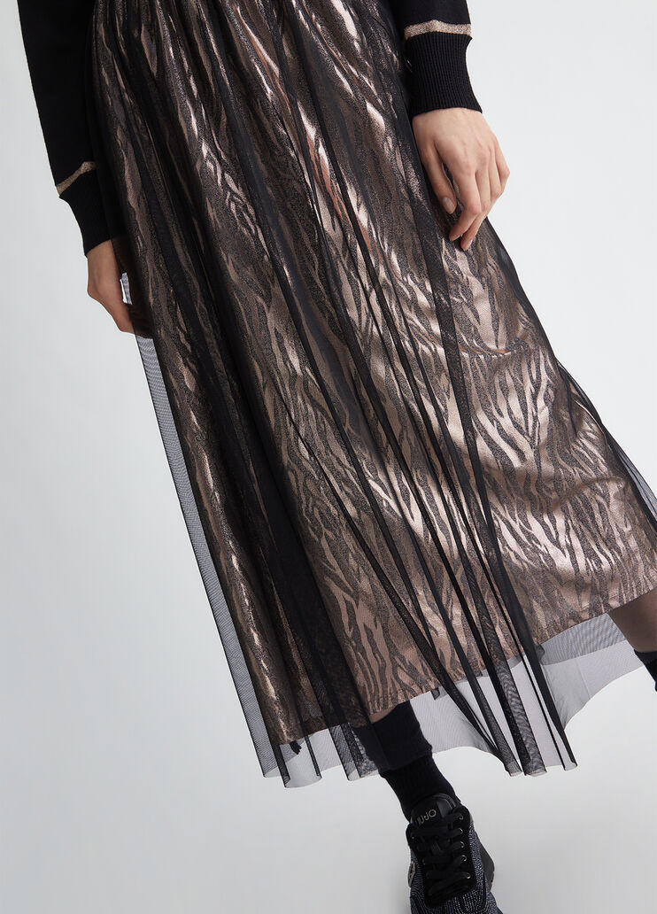 Animal-print jersey skirt black Liu Jo - large image number 2 Animal-print jersey skirt black Liu Jo - large image number 2