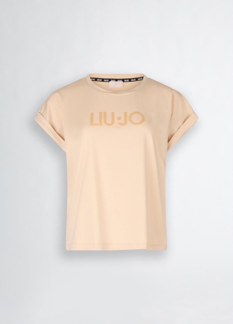 Cotton T-shirt with logo animal print Liu Jo - large image number 6 Cotton T-shirt with logo animal print Liu Jo - large image number 6
