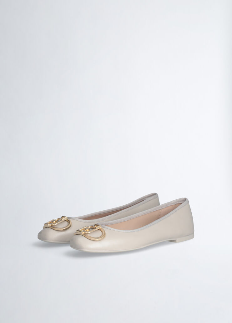 White leather ballet flats white Liu Jo - large image number 2 White leather ballet flats white Liu Jo - large image number 2