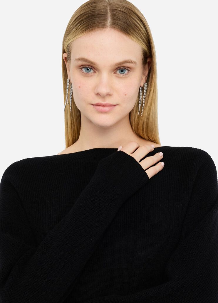 Pull en laine et cachemire noir Liu Jo - medium