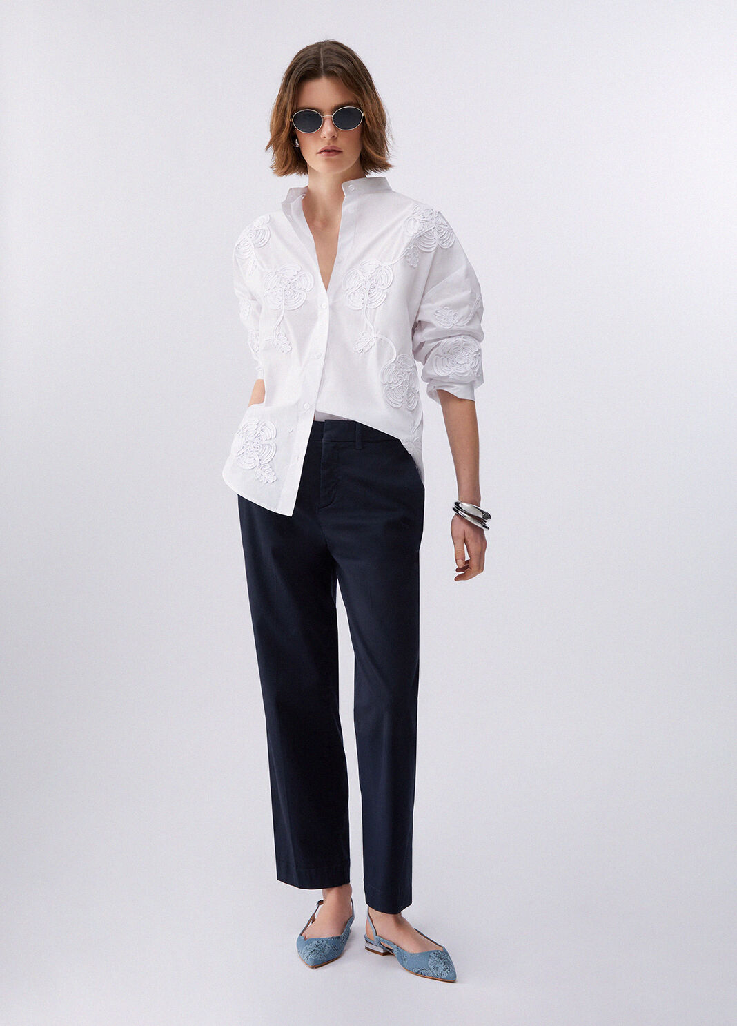 Camicia con ricami bianco Liu Jo - large image number 5