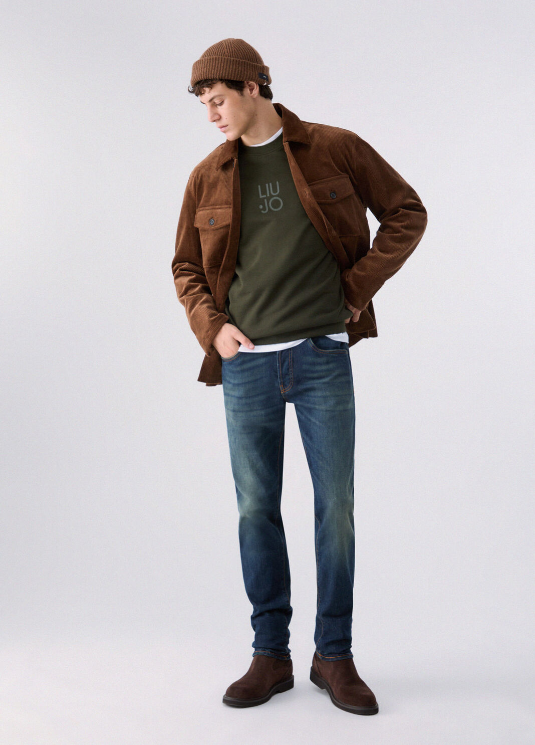 Sweatshirt with Logo moss green Liu Jo - large image number 5