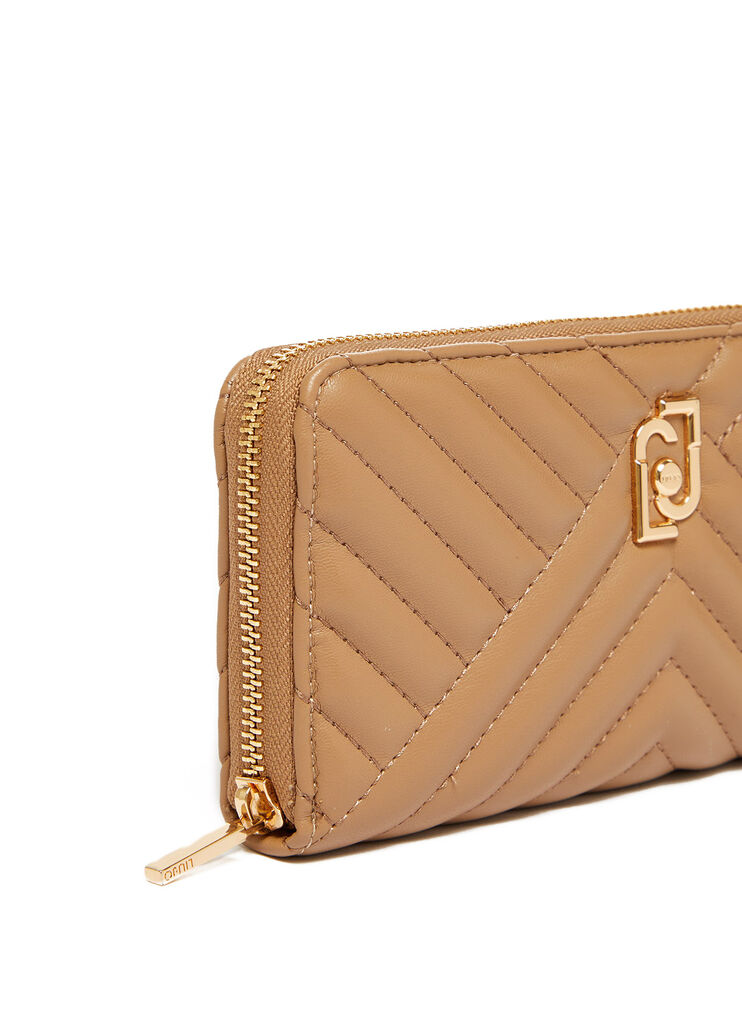 Cartera grande ecosostenible guateada avellana Liu Jo - large image number 3 Cartera grande ecosostenible guateada avellana Liu Jo - large image number 3