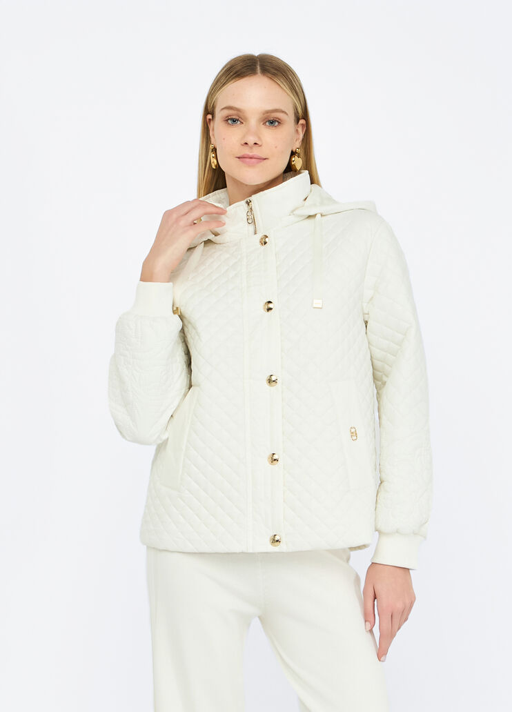 Quilted nylon coat milk white Liu Jo - medium Quilted nylon coat milk white Liu Jo - medium