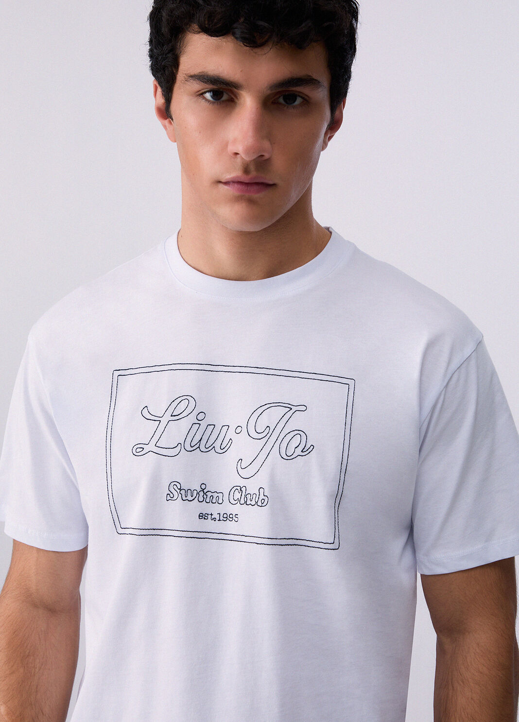 T-shirt with embroidered logo white Liu Jo - large image number 4