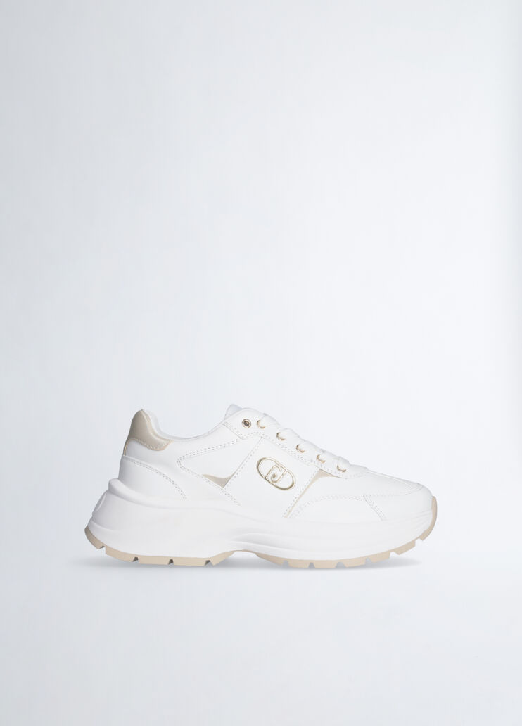 Sneakers in leather white Liu Jo - medium Sneakers in leather white Liu Jo - medium