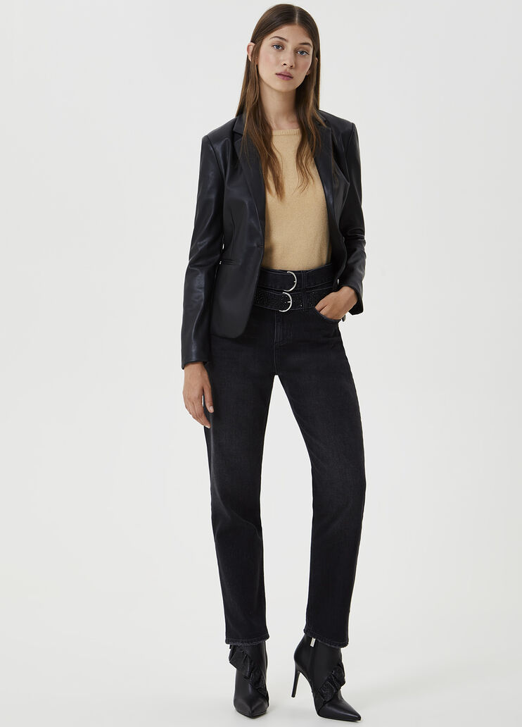Boyfriend jeans with belt Black Liu Jo - large image number 3 Boyfriend jeans with belt Black Liu Jo - large image number 3