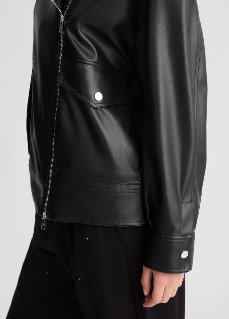 Coated fabric jacket black Liu Jo - large image number 3 Coated fabric jacket black Liu Jo - large image number 3