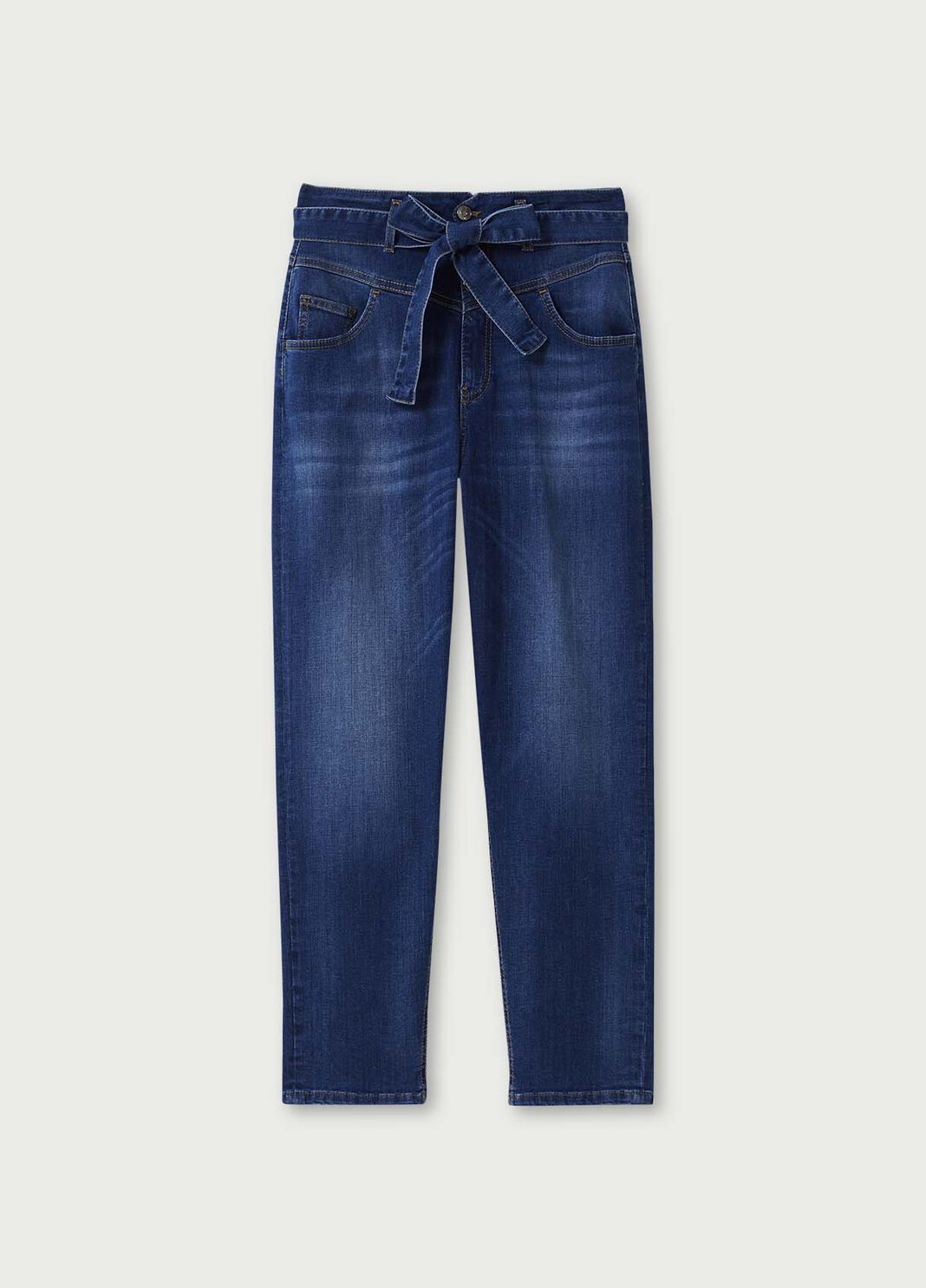 Carrot jeans with belt Blue Liu Jo - large image number 4