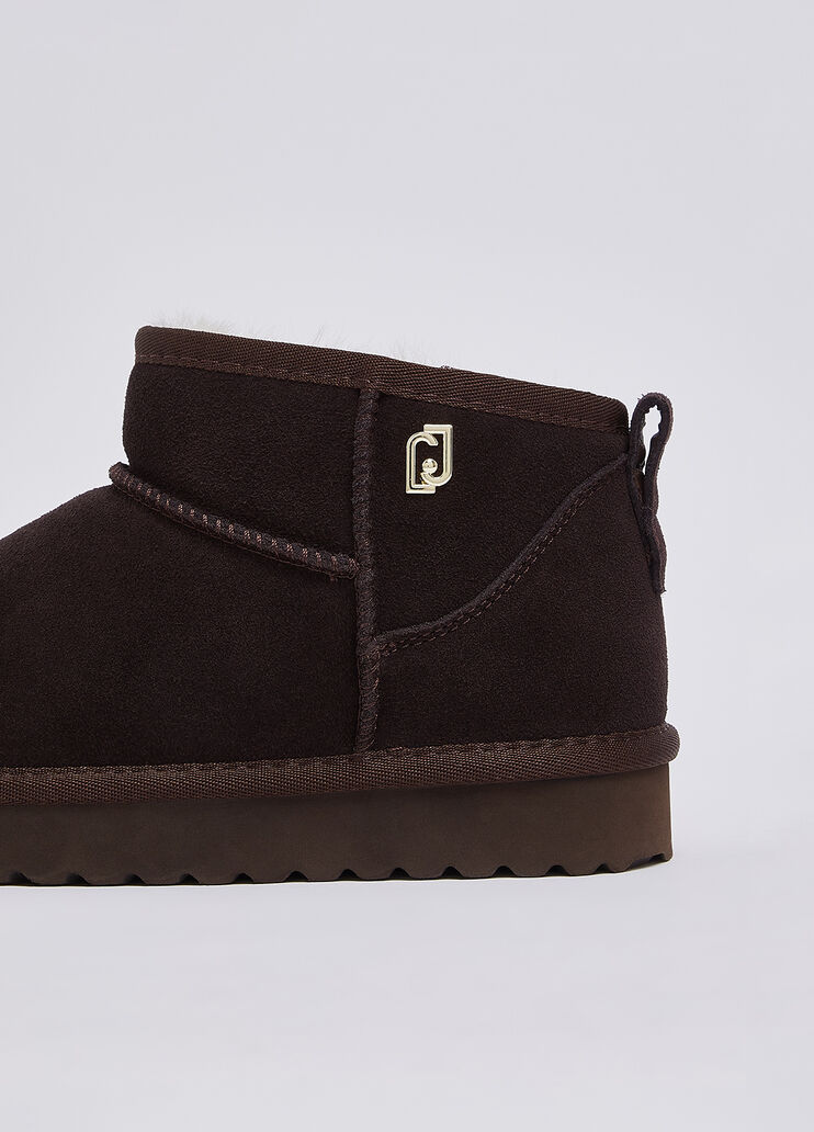 Ankle boots in suede mocha Liu Jo - medium