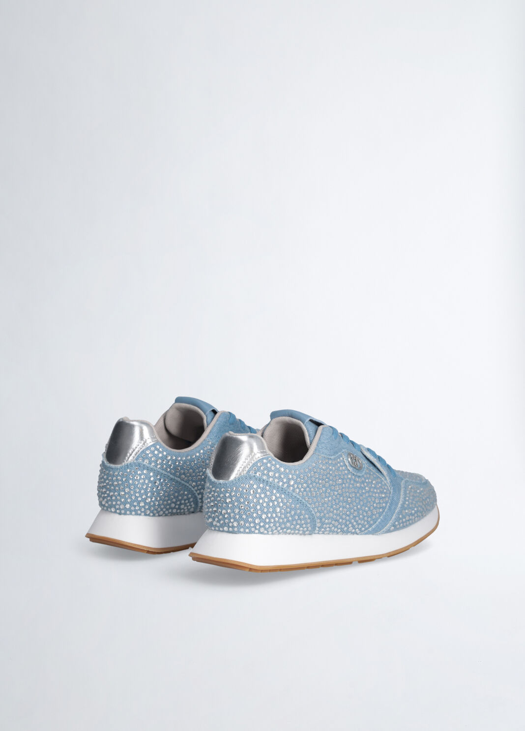 Sneakers with all-over rhinestones blue Liu Jo - large image number 3