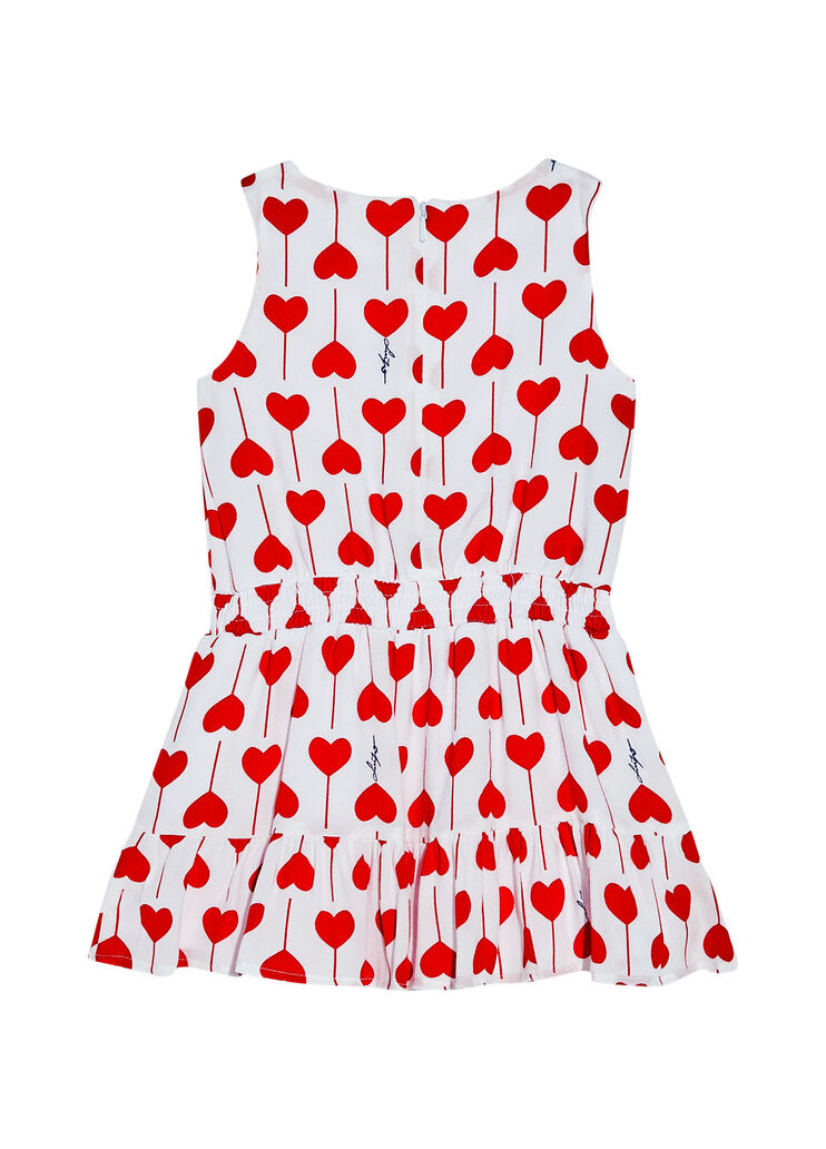 Robe écoconçue avec cœurs blanc avec cœurs Liu Jo - large image number 1 Robe écoconçue avec cœurs blanc avec cœurs Liu Jo - large image number 1