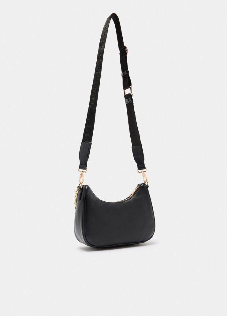 Sac hobo petit format avec chaîne noir Liu Jo - large image number 3