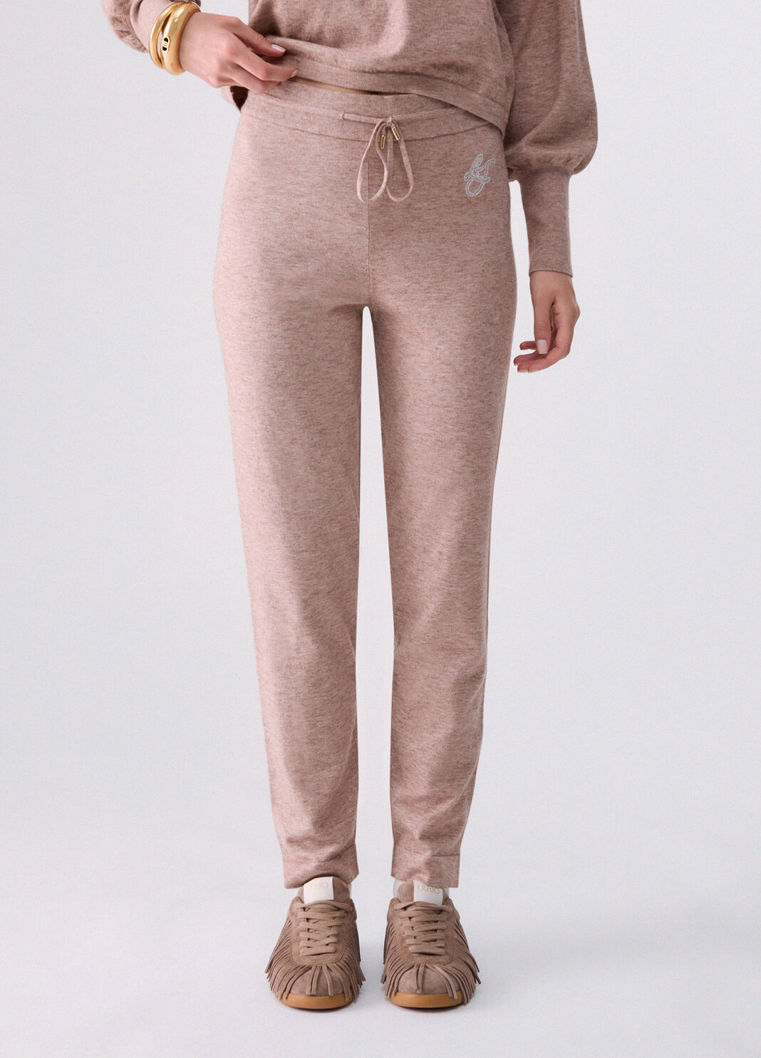 Knit Trousers beige Liu Jo - large image number 0