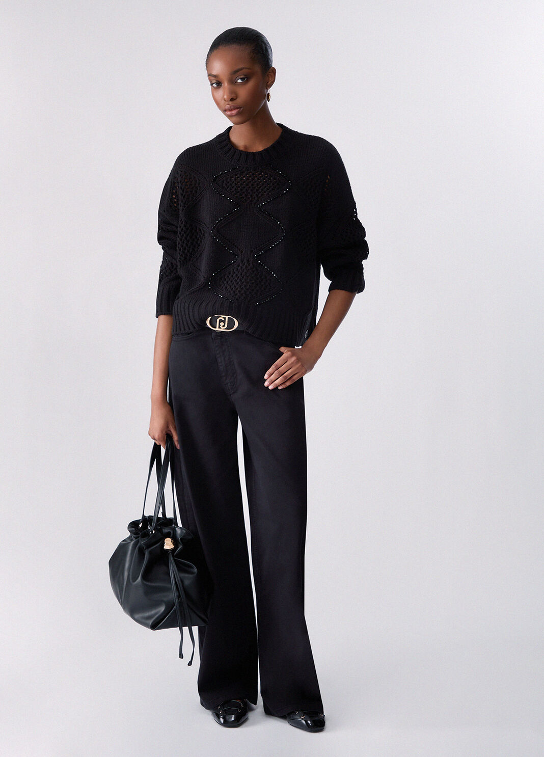 Slim fit blazer black Liu Jo - large image number 5