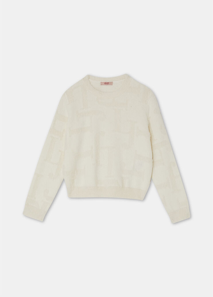 Cotton blend sweater butter Liu Jo - large image number 3 Cotton blend sweater butter Liu Jo - large image number 3