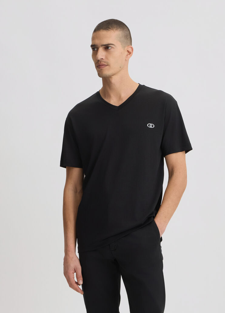 V-neck T-shirt black Liu Jo - medium