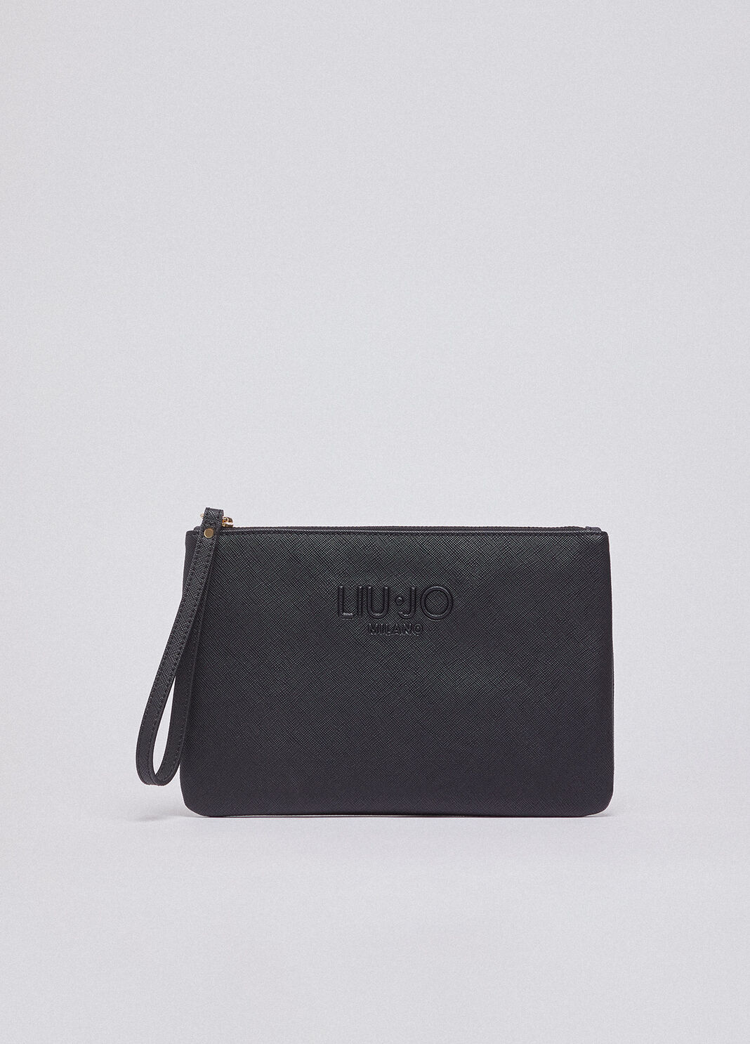 Pochette media con logo nero Liu Jo - large image number 1