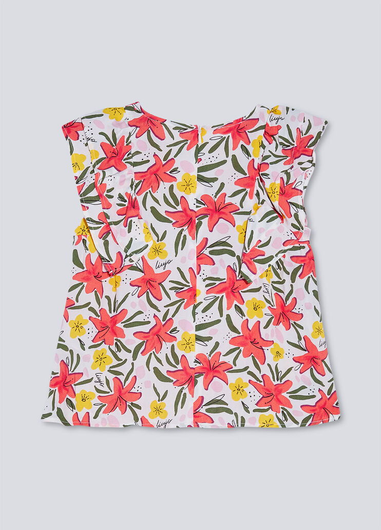 Top Liu Jo Better a fiori bianco/fiori Liu Jo - large image number 1 Top Liu Jo Better a fiori bianco/fiori Liu Jo - large image number 1