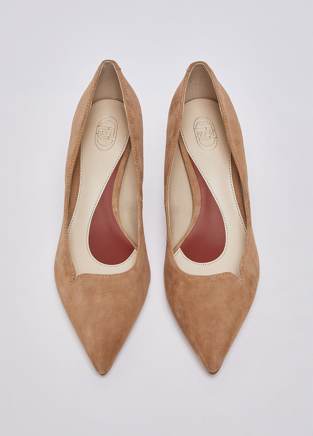 Pumps in suede with heel low camel Liu Jo - large image number 3