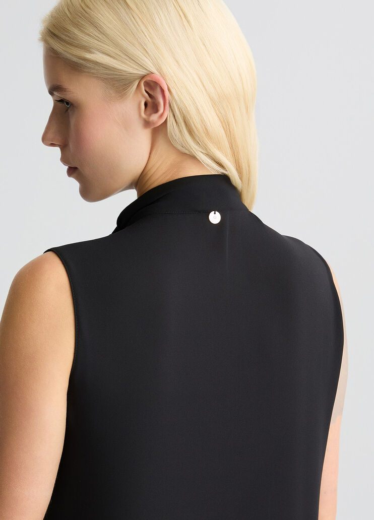 Top with scarf black Liu Jo - large image number 4 Top with scarf black Liu Jo - large image number 4