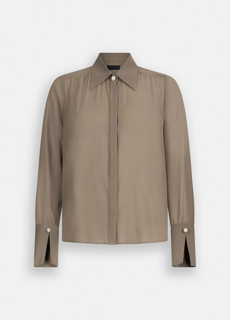 Camicia con perle asparago Liu Jo - large image number 6