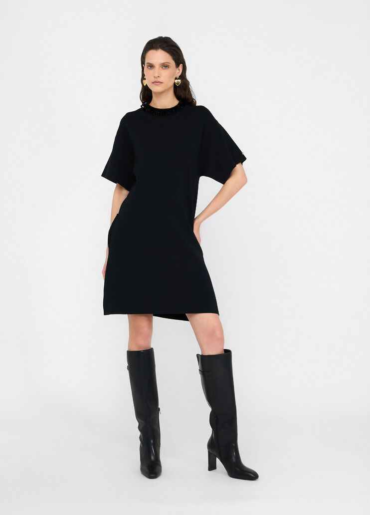 Dress with sequins black Liu Jo - large image number 5 Dress with sequins black Liu Jo - large image number 5