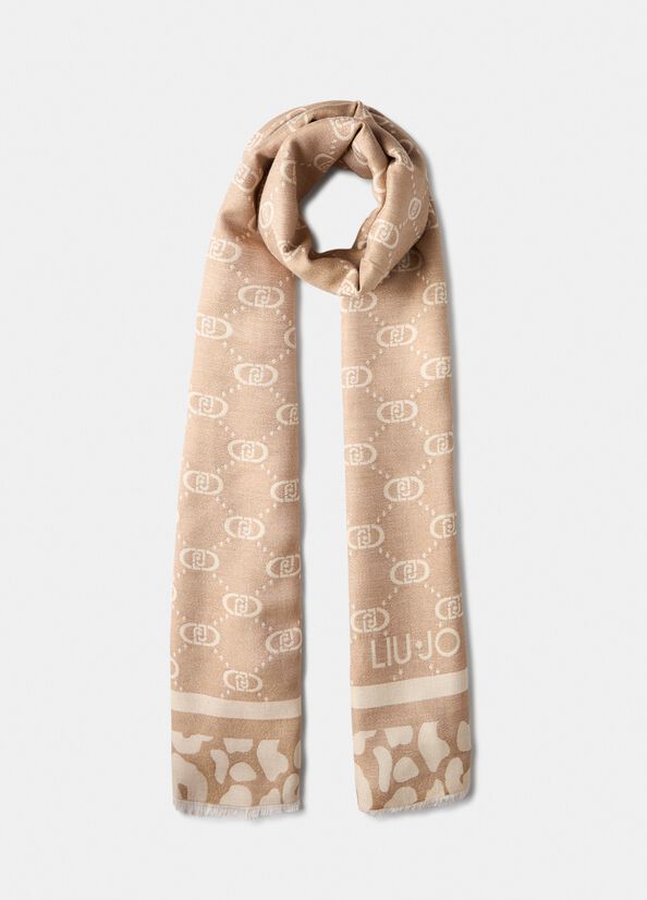 Étole avec logo avoine Liu Jo - medium