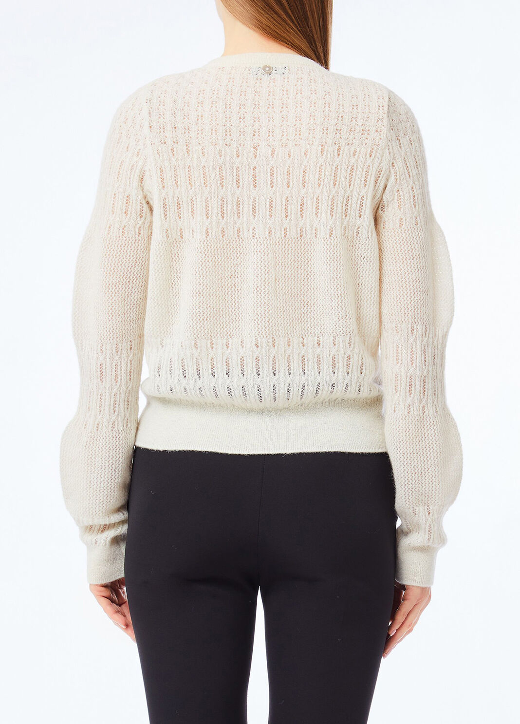 Wool and alpaca cardigan white Liu Jo - large image number 1