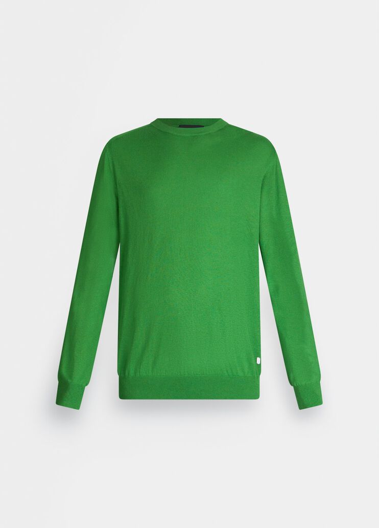 Cotton and silk jumper green Liu Jo - large image number 6