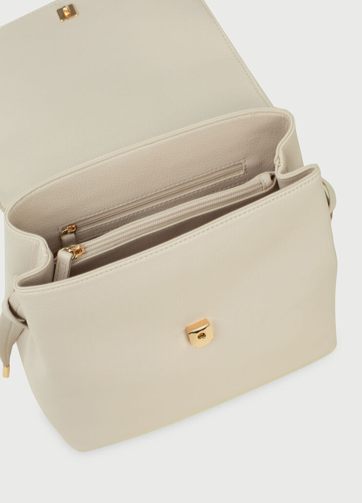 Rucksack with logo champagne Liu Jo - large image number 4