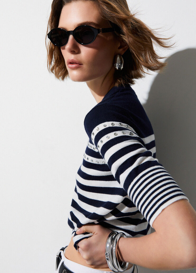 Striped jumper blue Liu Jo - medium