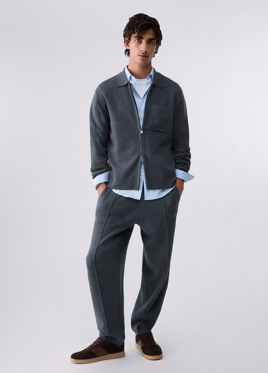 Knit with zip dark grey Liu Jo - large image number 5