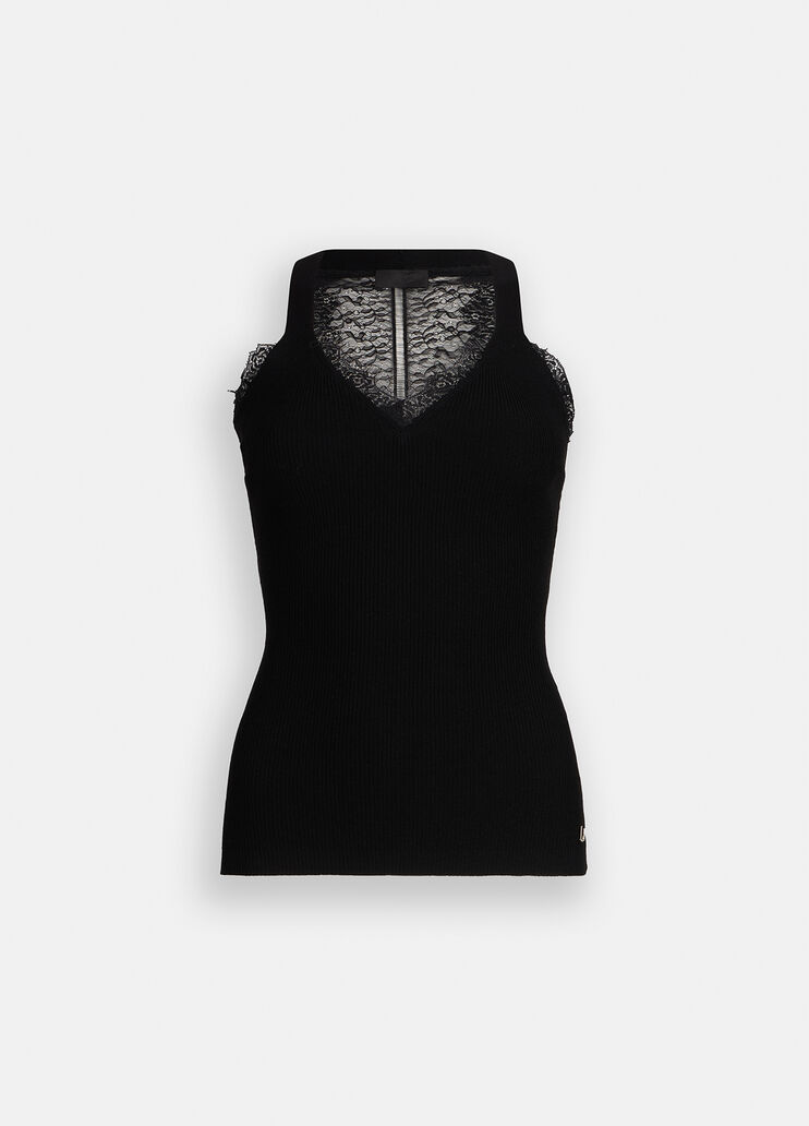 Top avec dentelle noir Liu Jo - medium Top avec dentelle noir Liu Jo - medium