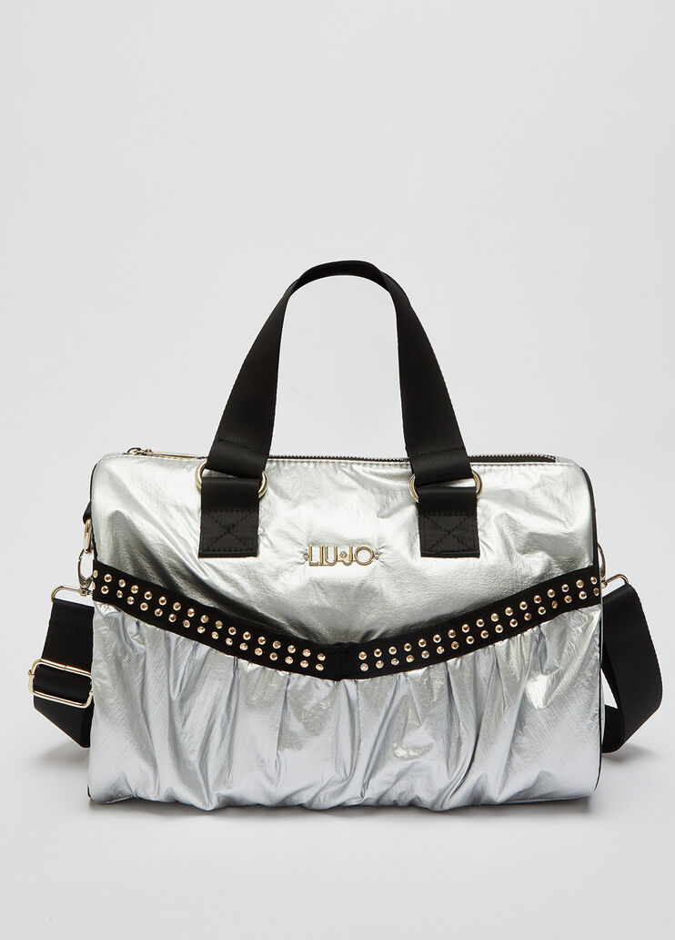 Сумка через плечо из нейлона серебристый Liu Jo - large image number 0