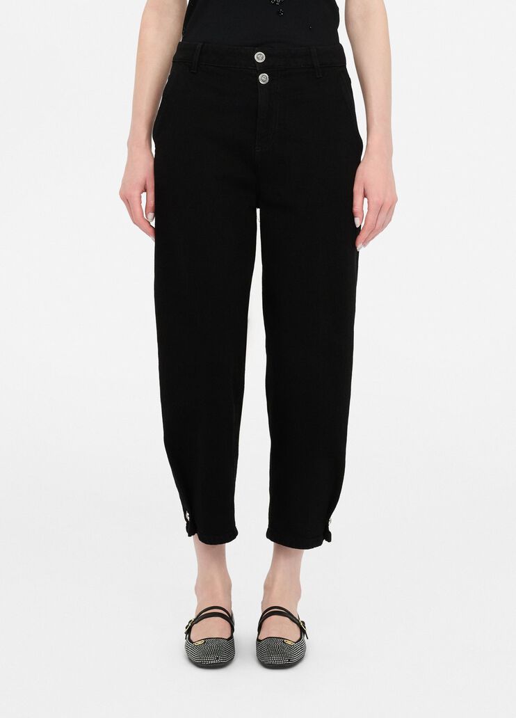 Cropped balloon jeans black denim Liu Jo - medium Cropped balloon jeans black denim Liu Jo - medium