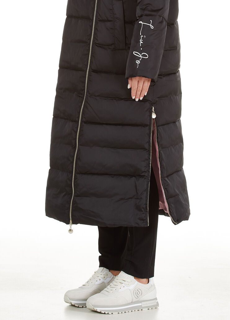 Doudoune longue avec capuche noir Liu Jo - large image number 2 Doudoune longue avec capuche noir Liu Jo - large image number 2
