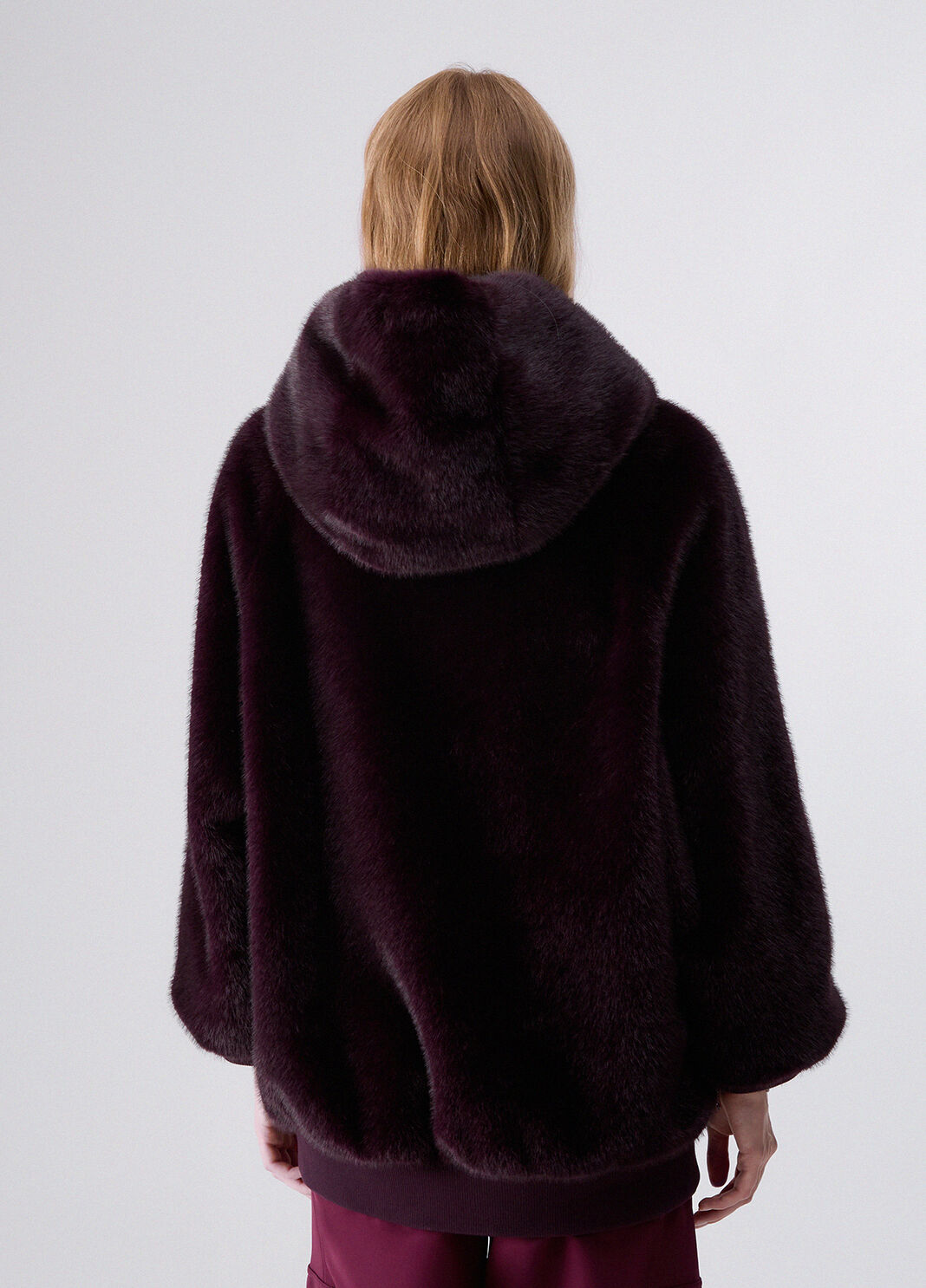 Oversized Teddy Jacket aubergine Liu Jo - large image number 1