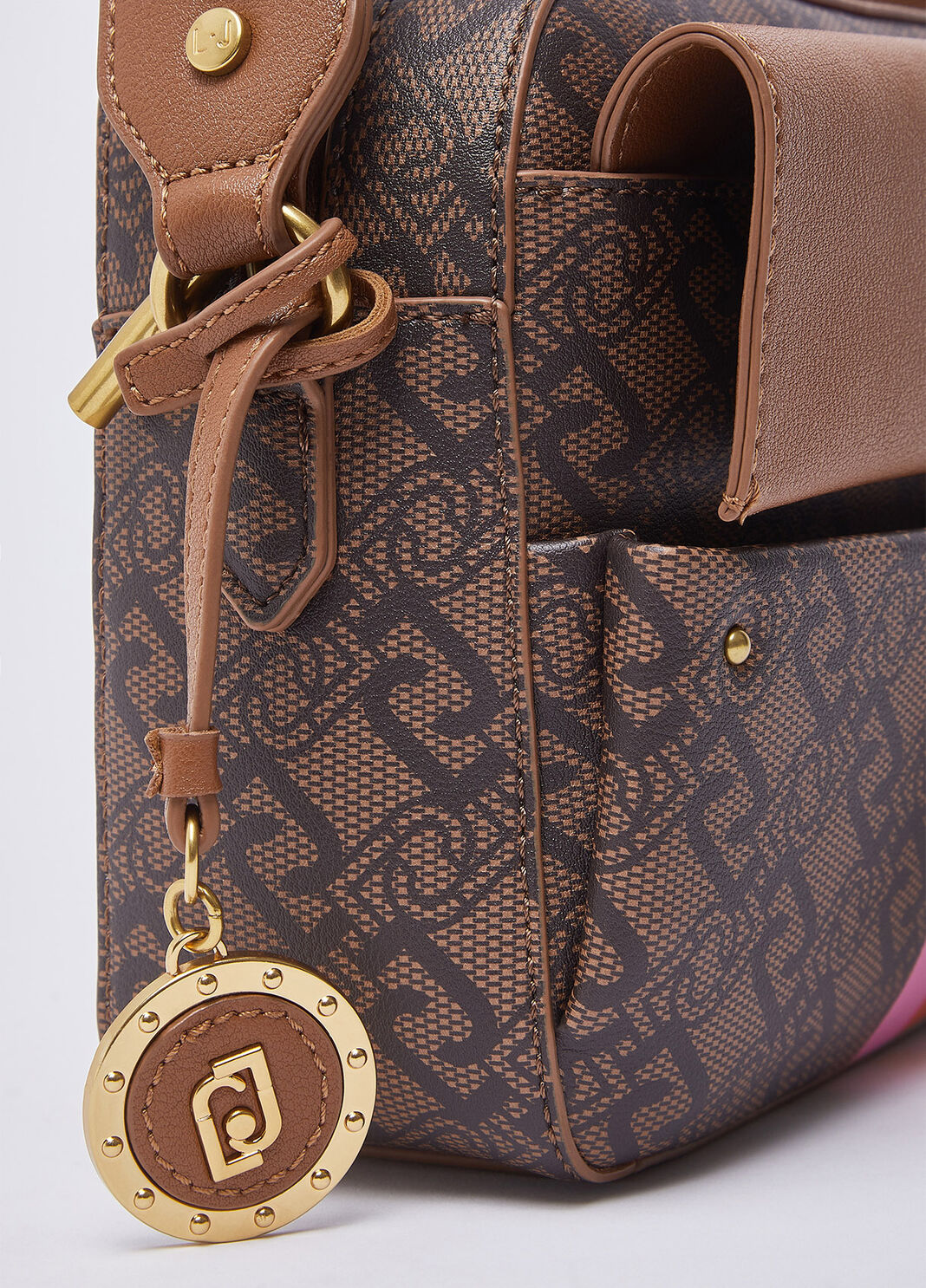 Medium crossbody bag with charm brown Liu Jo - large image number 4