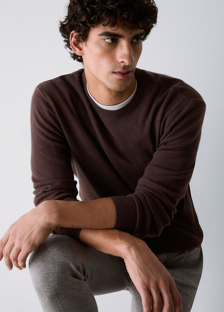 Knit in wool and cashmere brown Liu Jo - medium
