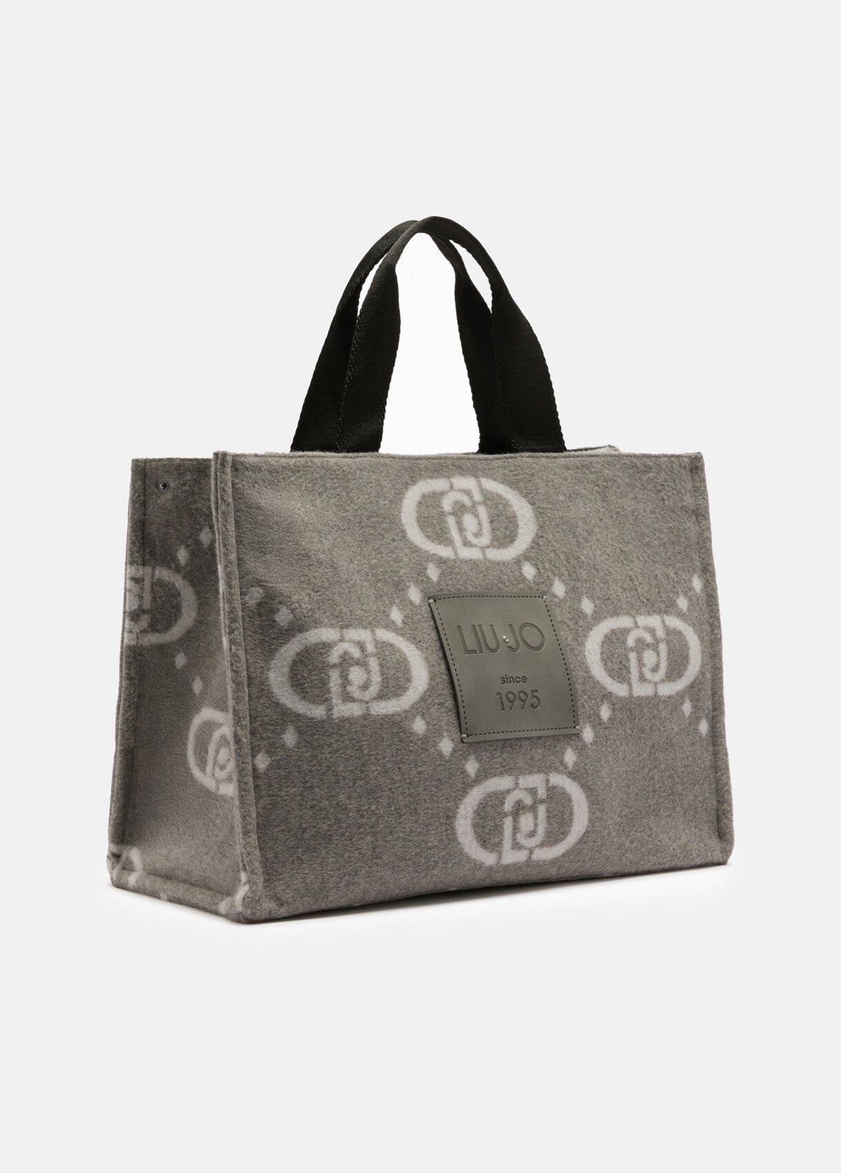 Large shopping bag with logo colour grey | Liu Jo Large shopping bag with logo colour grey | Liu Jo