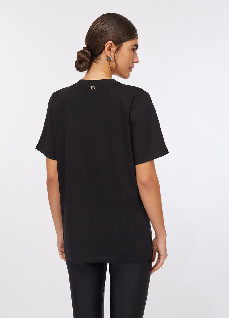 T-shirt avec imprimé noir Liu Jo - large image number 1