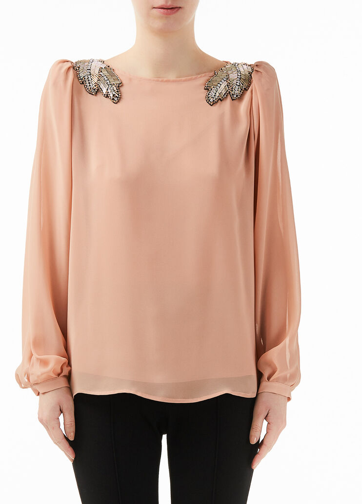 Blouse with shoulder straps Cinnamon Liu Jo - large image number 0